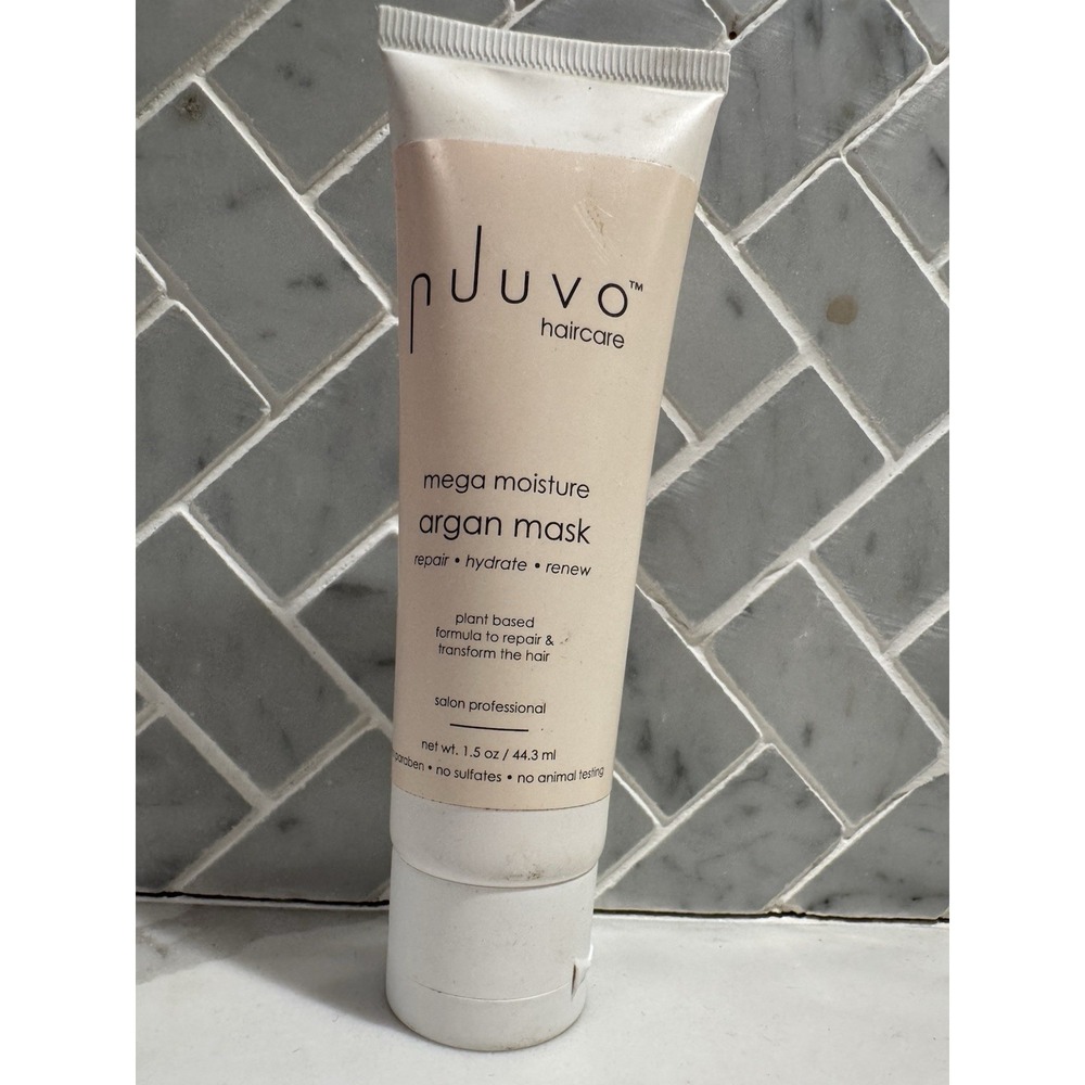 Nuuvo Haircare Mega Moisture Argan Mask Repair Hydrate Plant Based 1.5oz Sealed